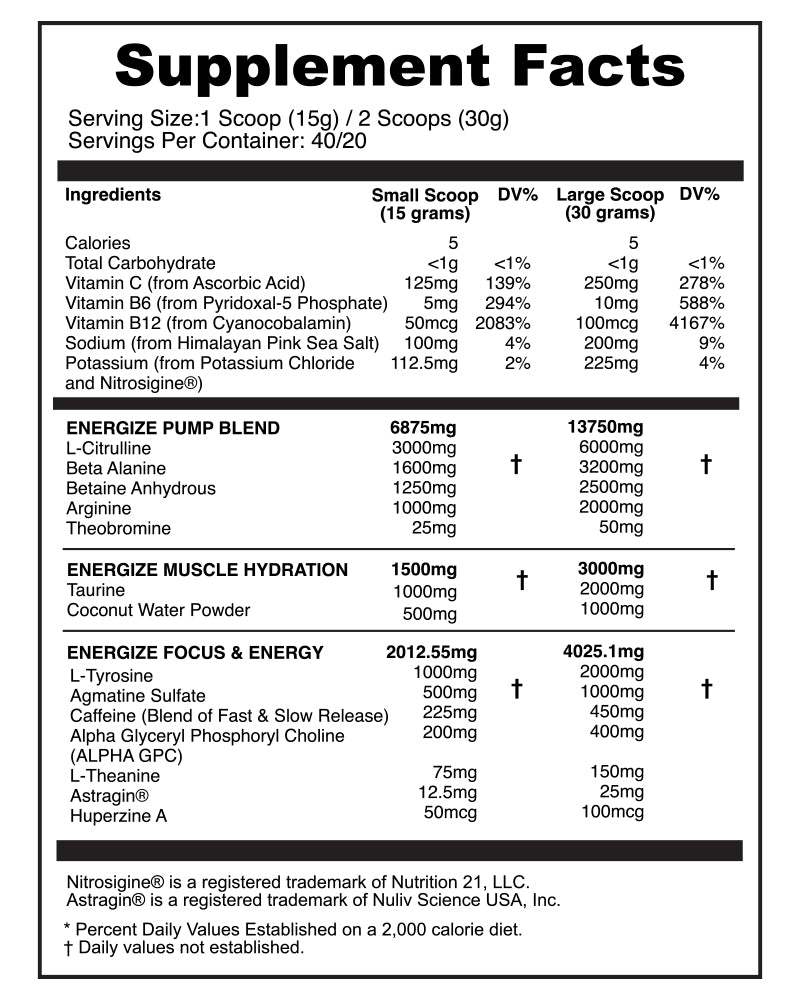 Energize Complete Pre-Workout in Strawberry Guava flavor by NSP Nutrition