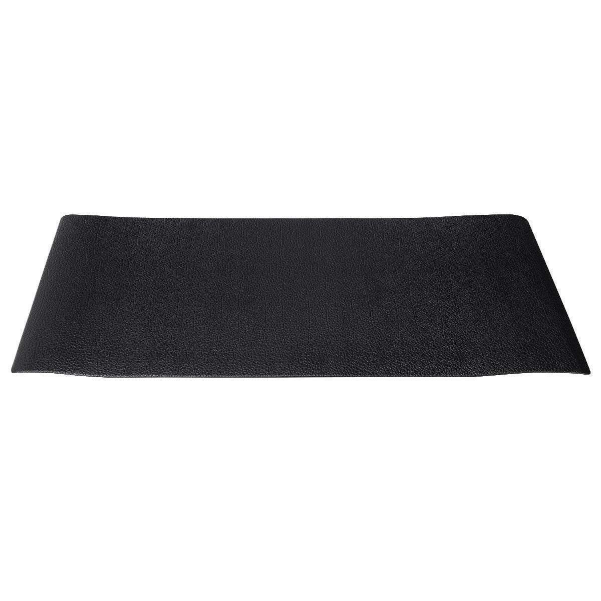 Equipment Mat for Home black thickened high-density PVC with textured non-slip surface for floor protection and noise reduction.