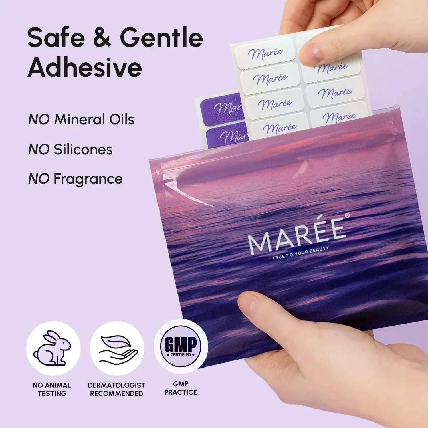 Marée face lift tape wrinkle patches for smoothing wrinkles and lifting skin
