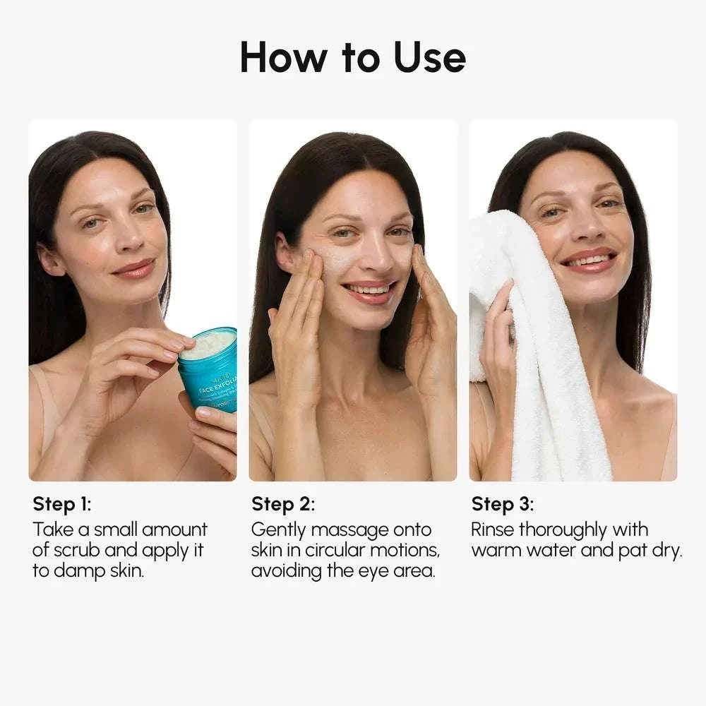 Marée face polishing scrub exfoliator with marine collagen