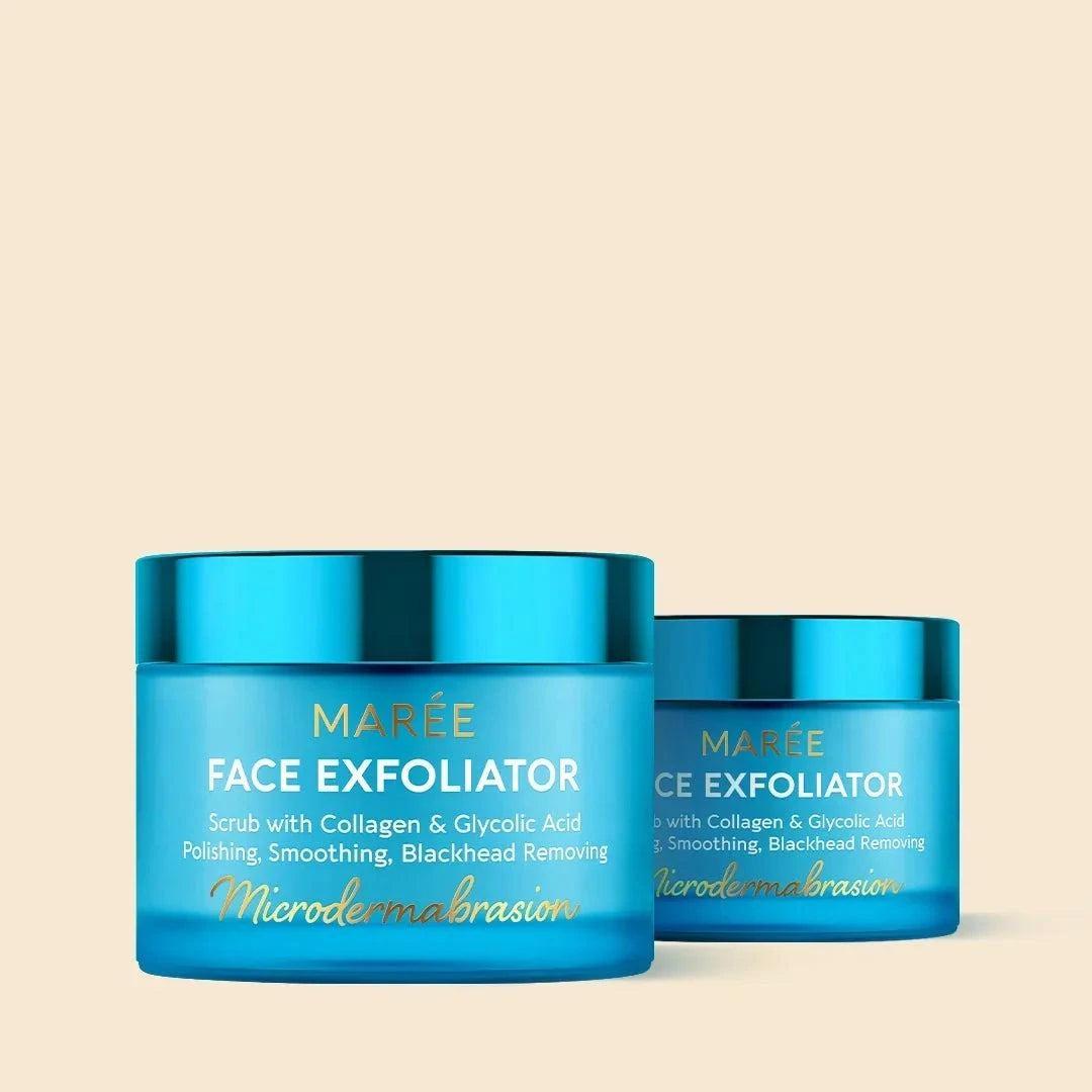 Marée face polishing scrub with marine collagen for smooth skin