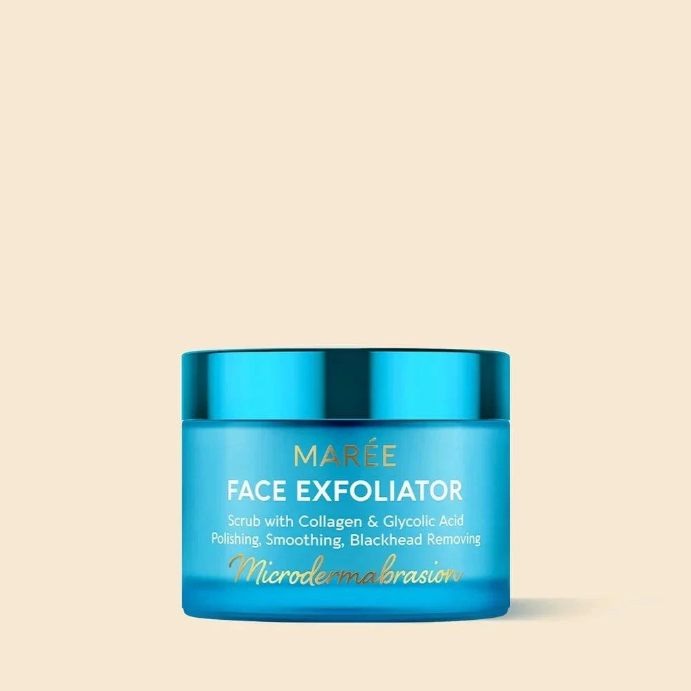Marée face polishing scrub with marine collagen for smooth skin
