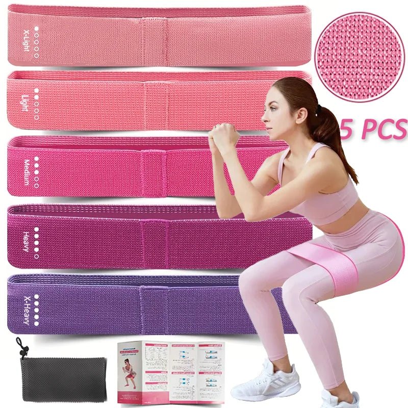 Fitness Elastic Resistance Bands – Home Gym Stretching, Yoga & Crossfit