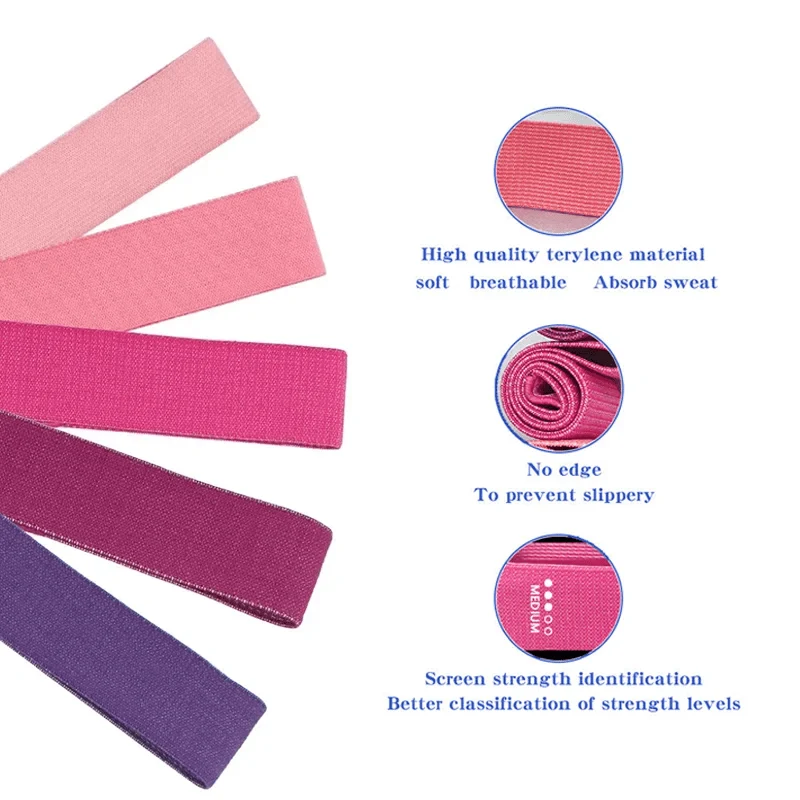 Fitness Elastic Resistance Bands – Home Gym Stretching, Yoga & Crossfit
