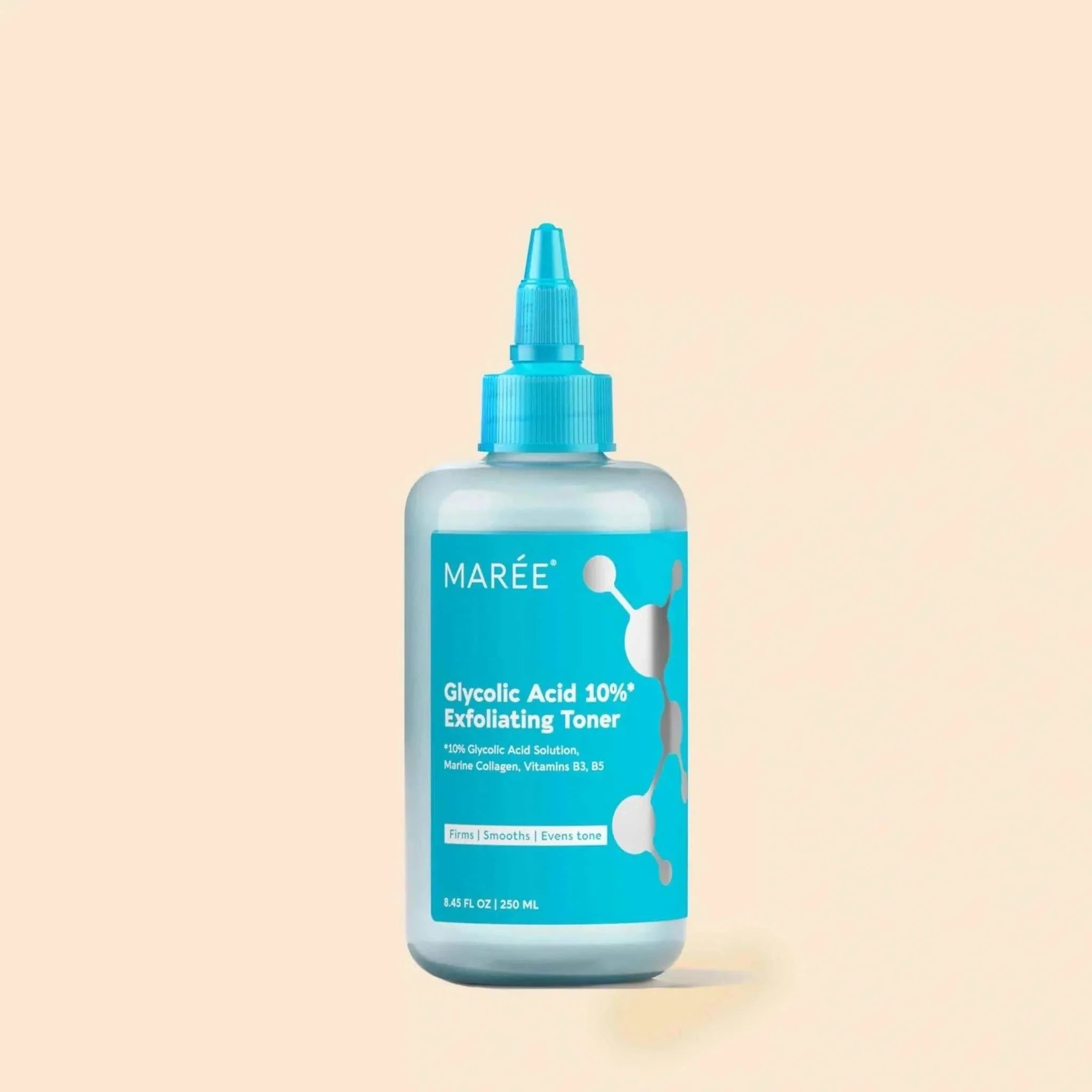 Glow Boost facial toner bottle with hydrating glycolic acid formula