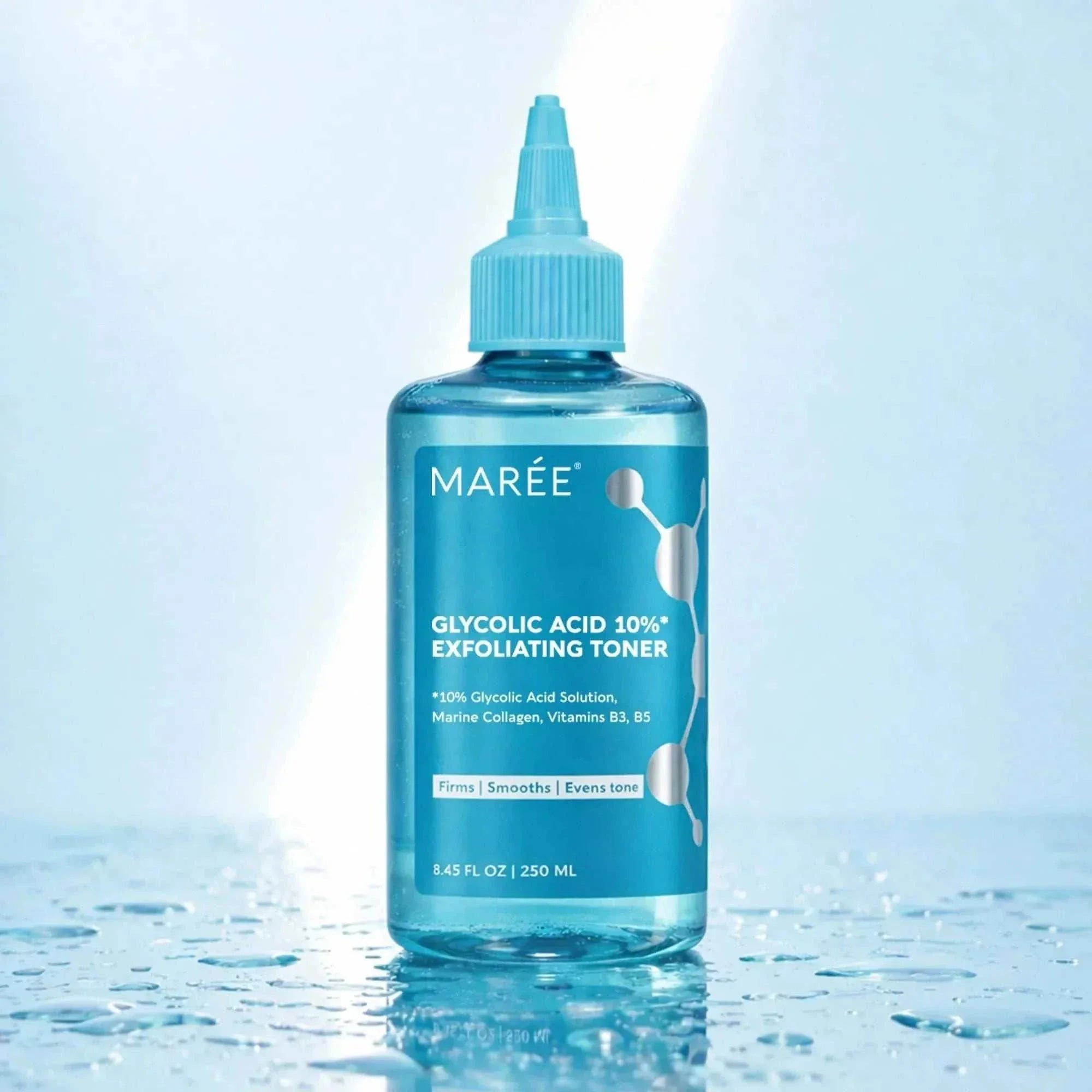 Glow Boost glycolic acid facial toner bottle