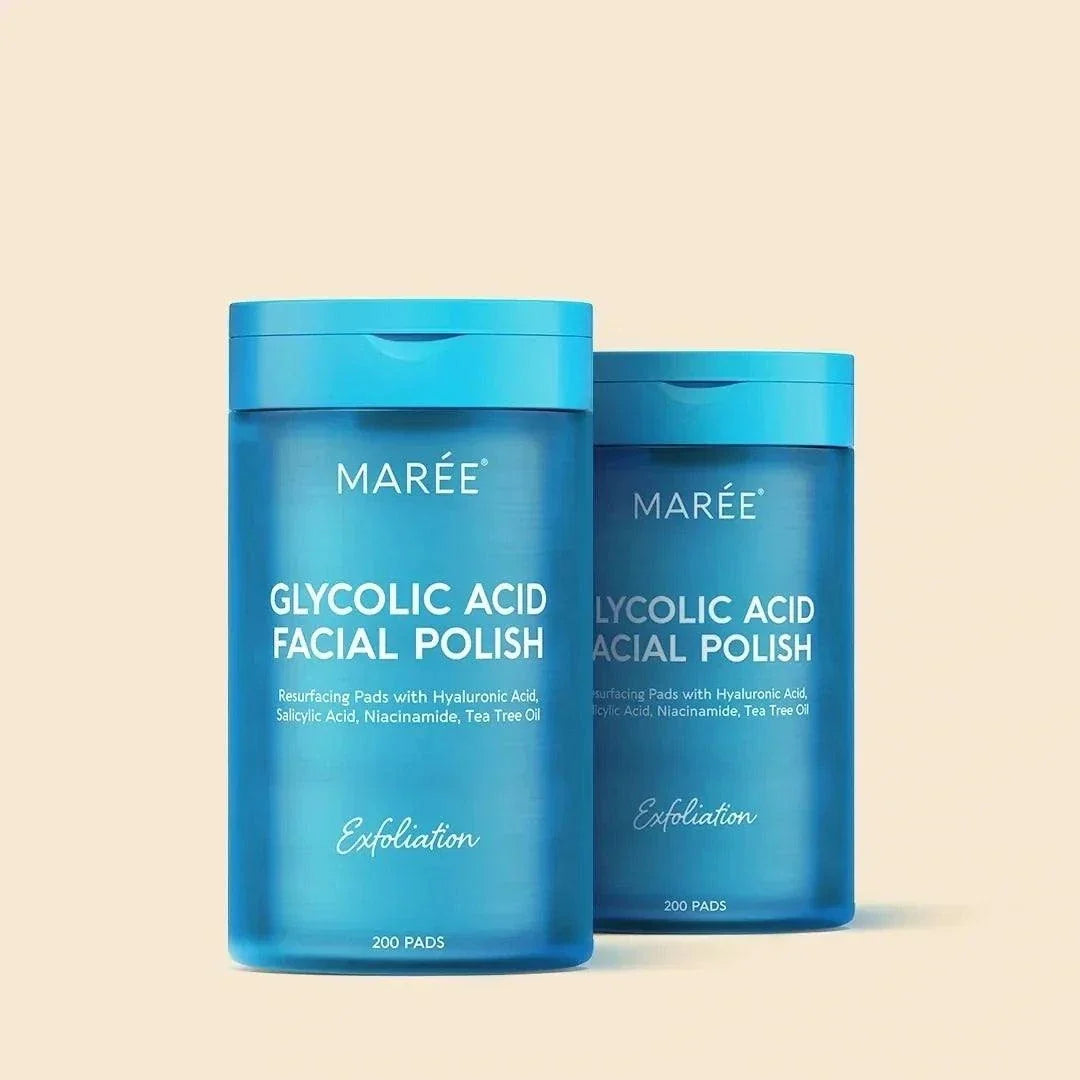 Glycolic acid face toner pads for glowing skin 200 pcs