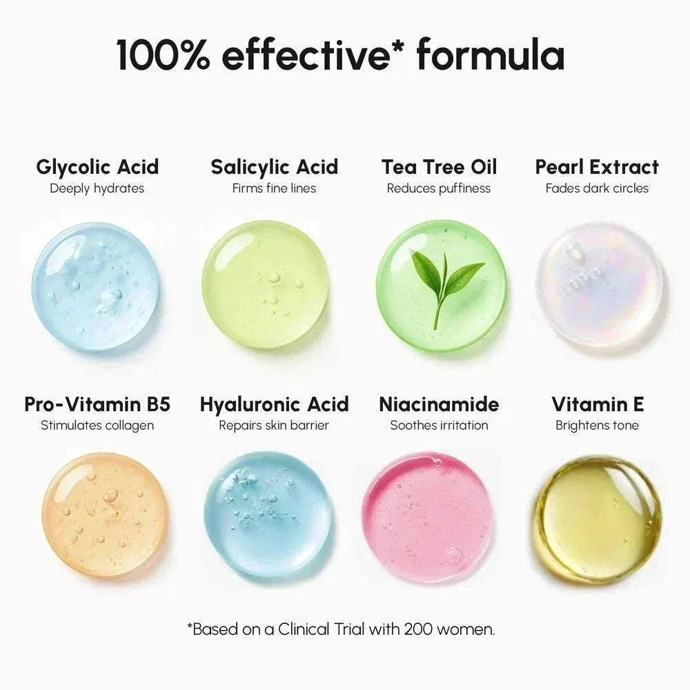 Glycolic acid face toner pads for glowing and exfoliated skin