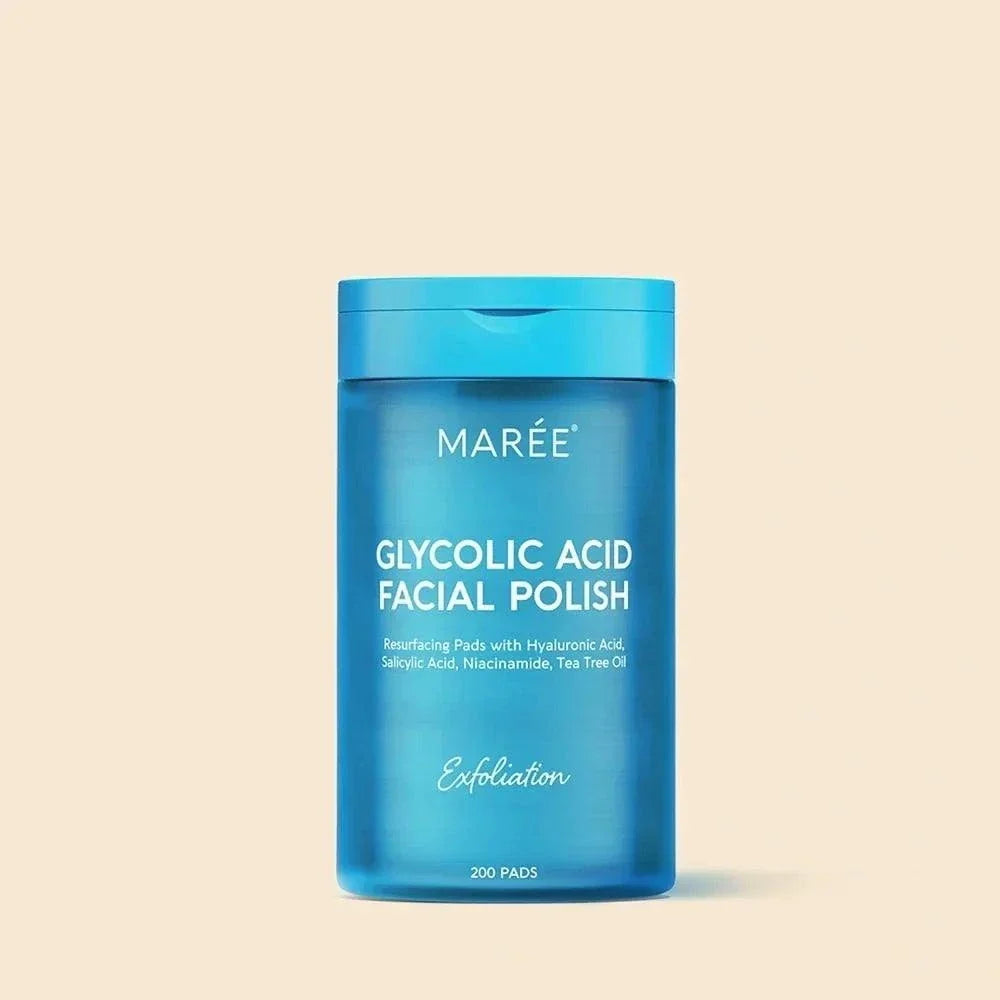 Glycolic acid face toner pads for exfoliating and glowing skin