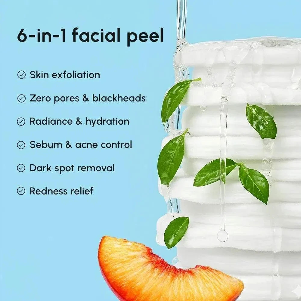 Glycolic acid face toner pads for glowing and exfoliated skin