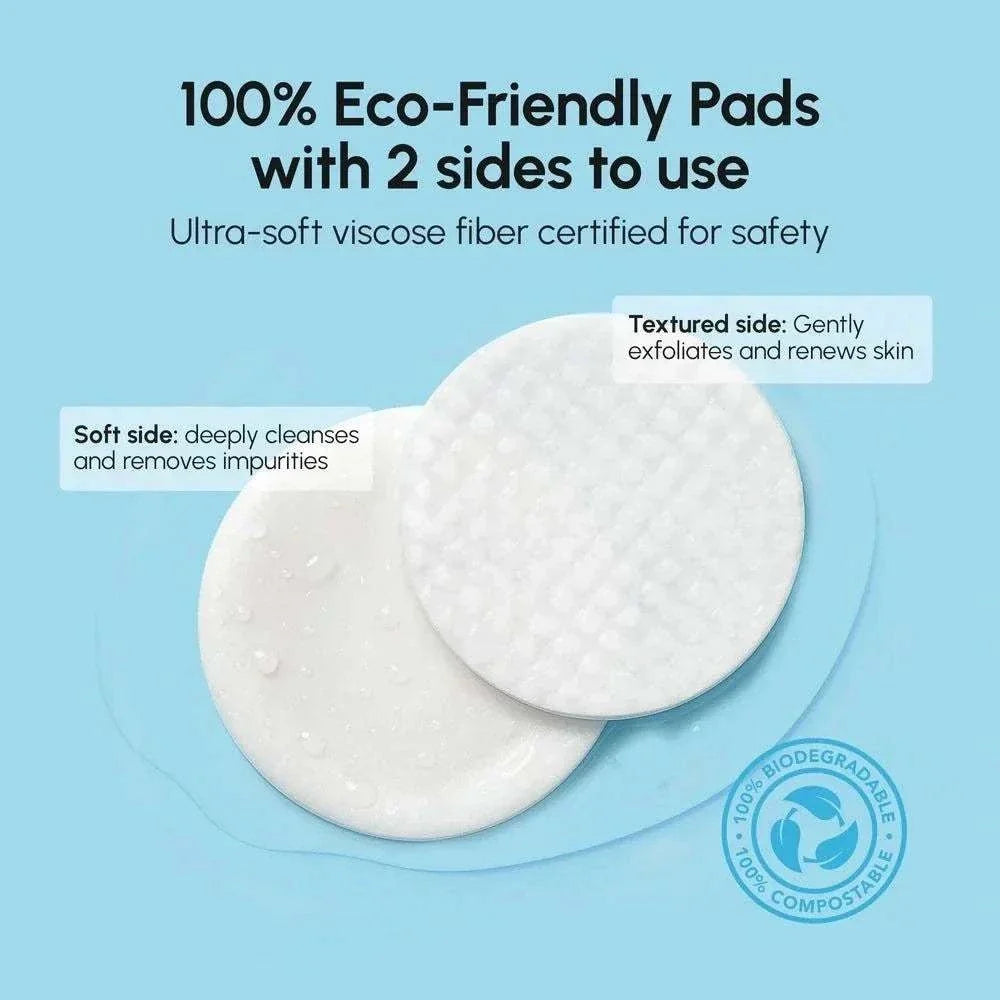 Glycolic acid face toner pads for glowing skin and anti-aging