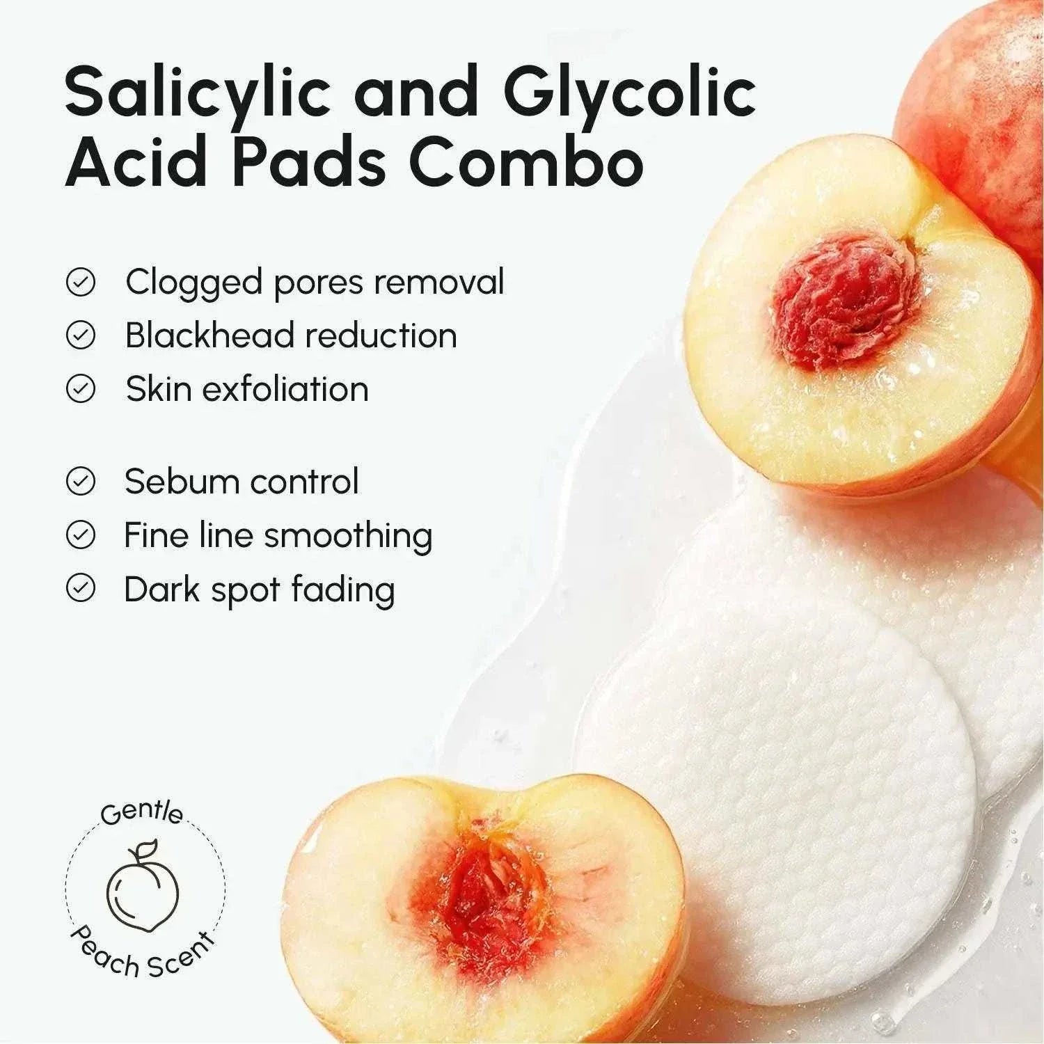 Marée glycolic and salicylic acid peel pads for clear smooth skin