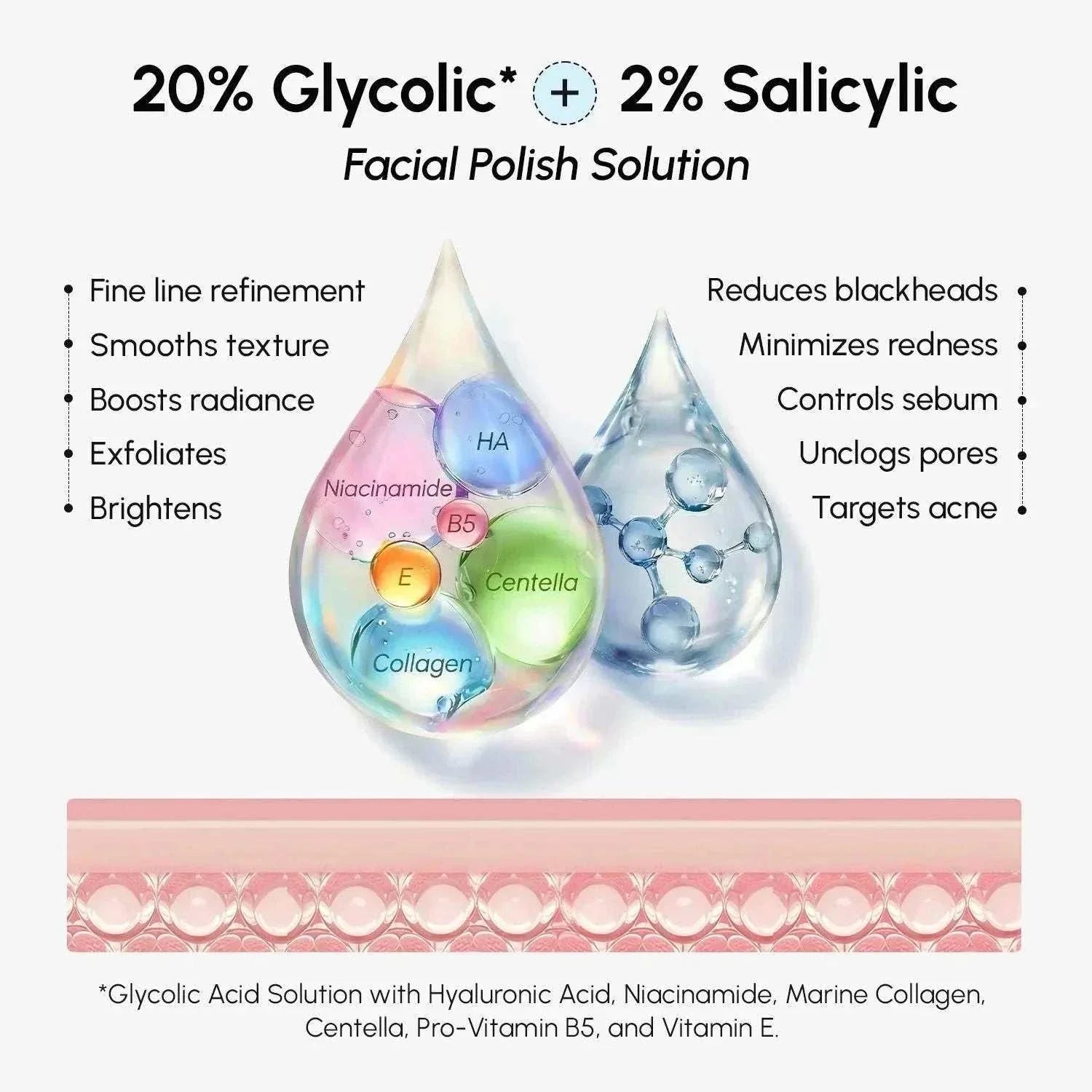 Marée glycolic and salicylic acid peel pads for smooth clear skin