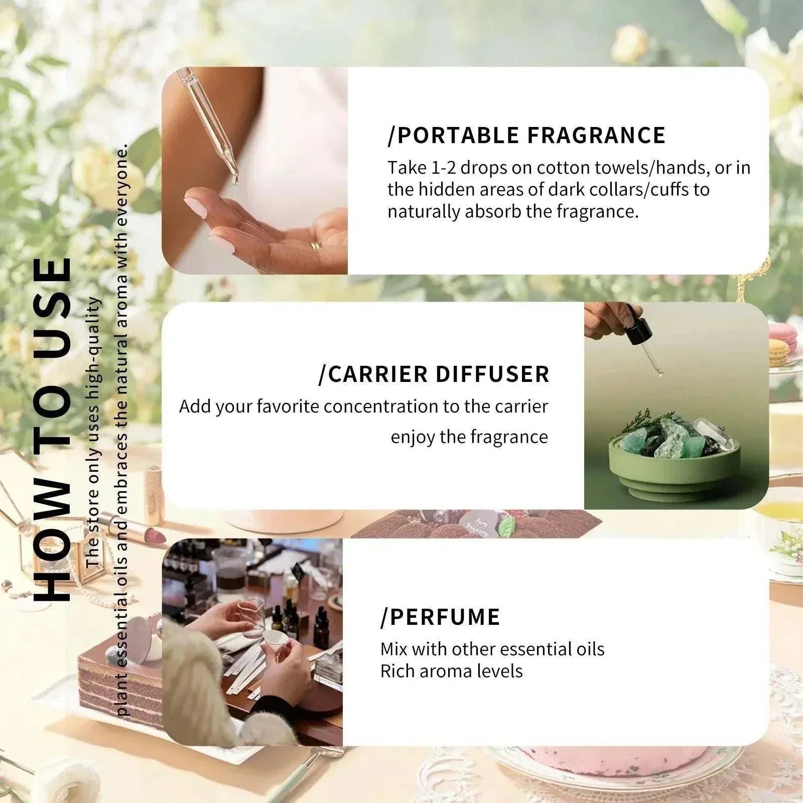 Set of 20 gourmet essential oils for skin, diffusers, and candles