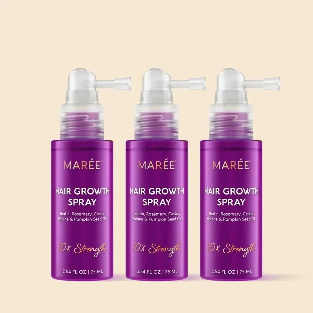 Marée 4-in-1 hair growth spray bottle for fast hair growth