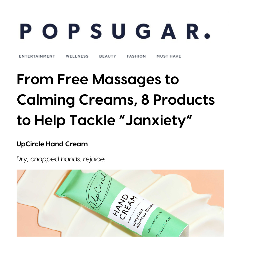 Hand Cream with Hibiscus Flowers in a mint green tube with black lettering and a slanted cap