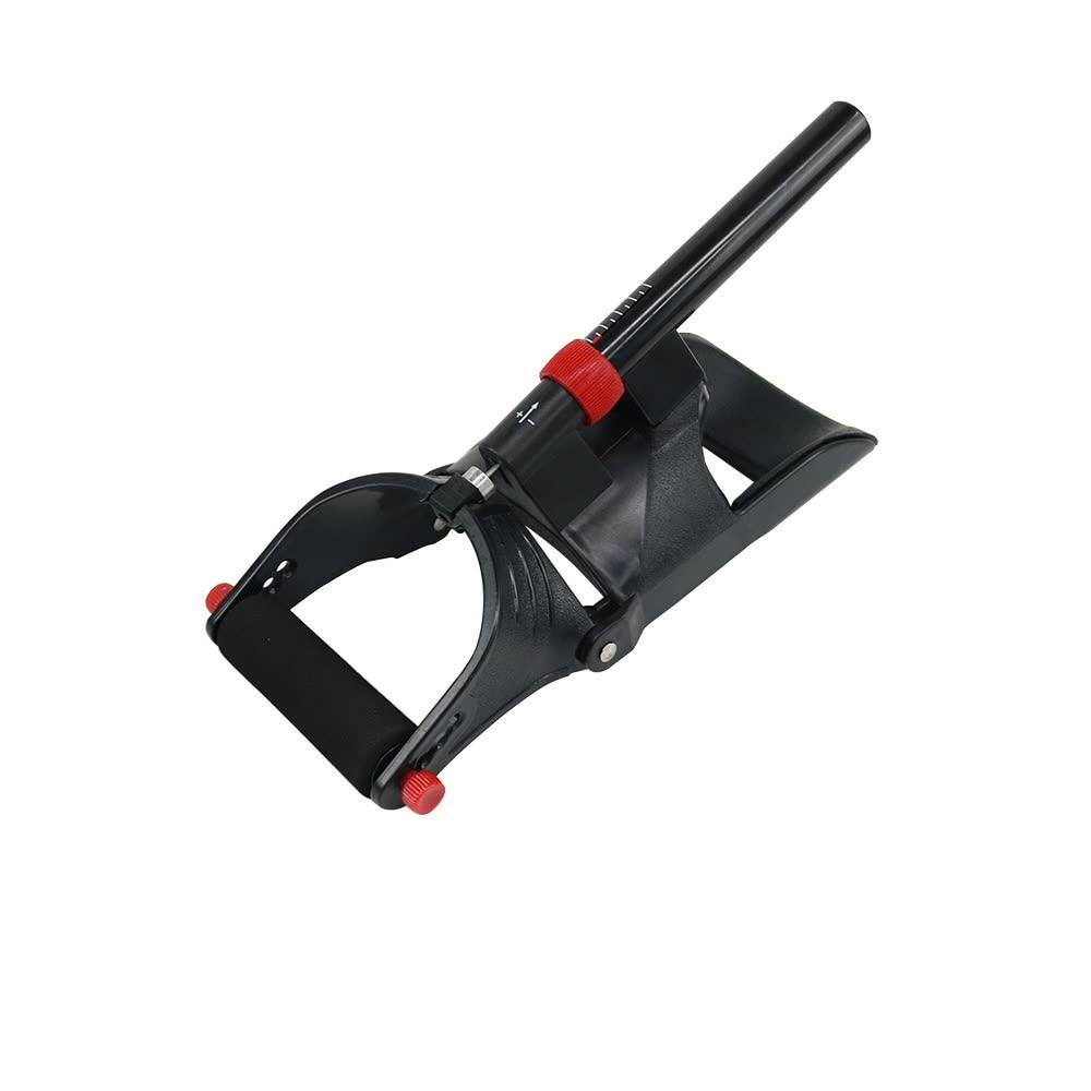 Hand Grip Exerciser black adjustable hand and wrist trainer with red knobs and anti-slip foam handle for strength training
