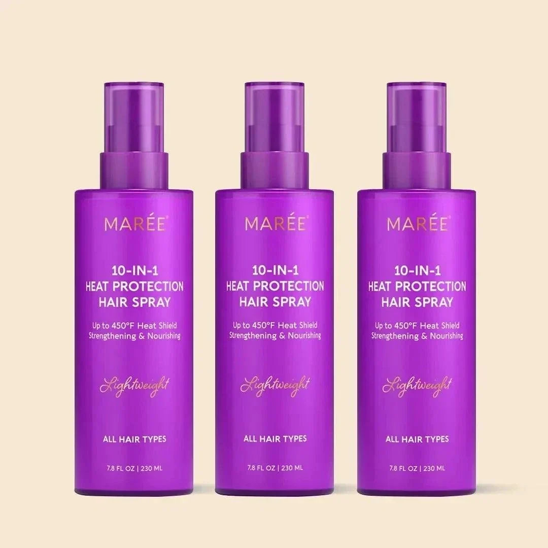 Marée 10-in-1 heat styling protective hair spray bottle