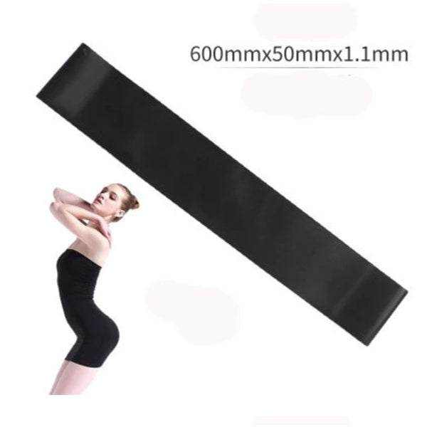 Set of high-quality color-coded resistance bands with carrying bag