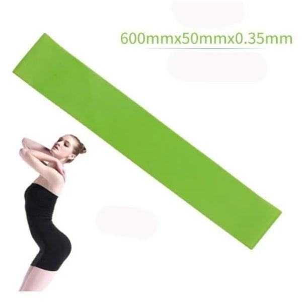 High-quality resistance bands set with color-coded levels of resistance