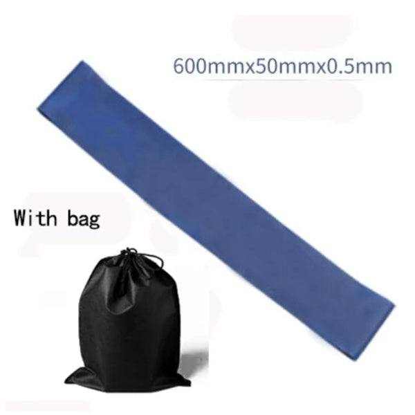 Set of high-quality colorful resistance bands with carrying bag