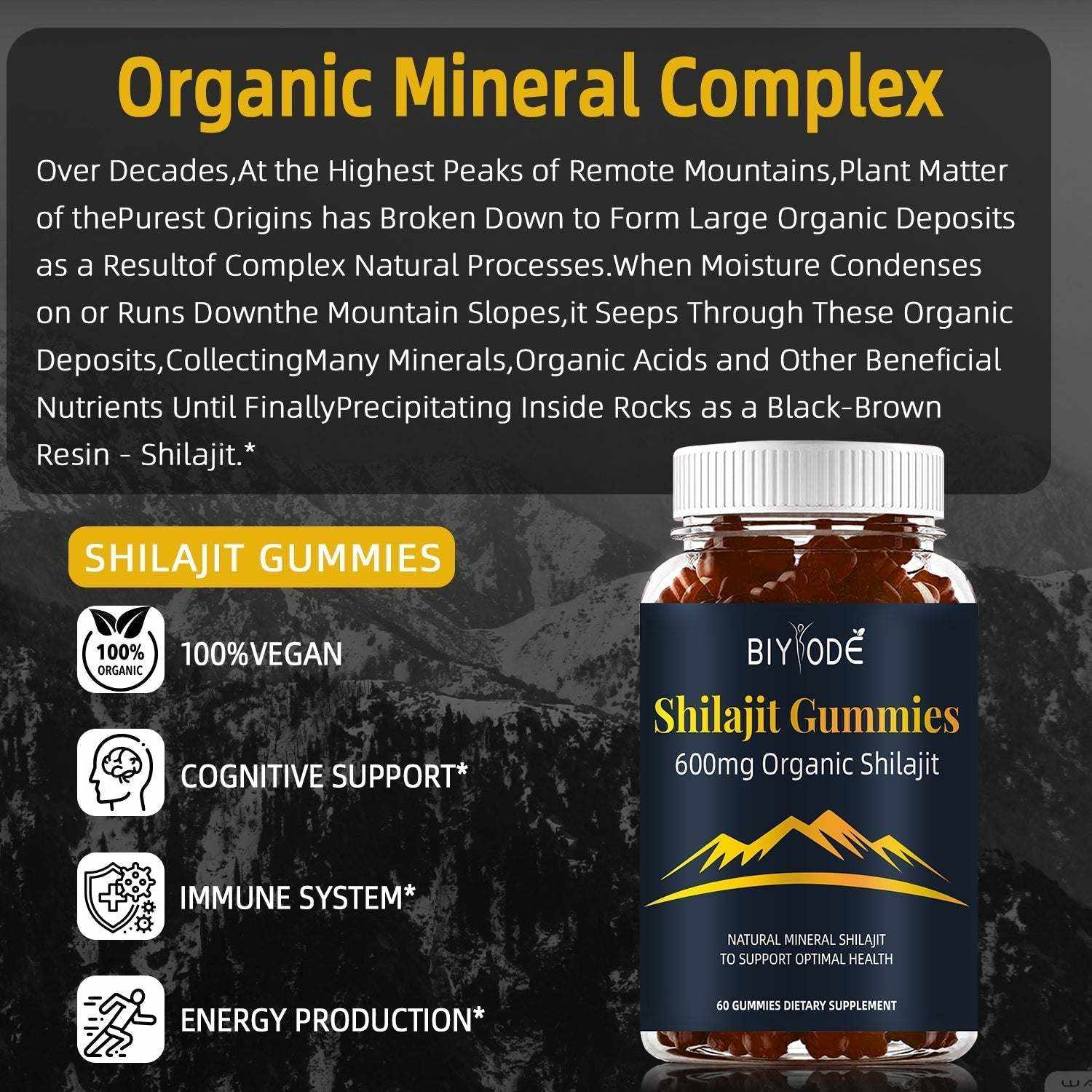 Himalayan shilajit gummies health supplement for daily wellness