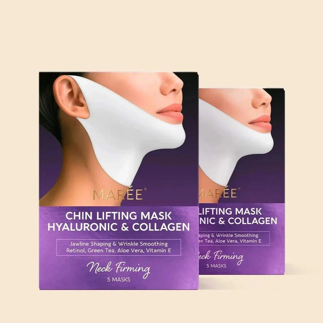 Hyaluronic Acid V-line Lifting Mask for firm jawline and neck