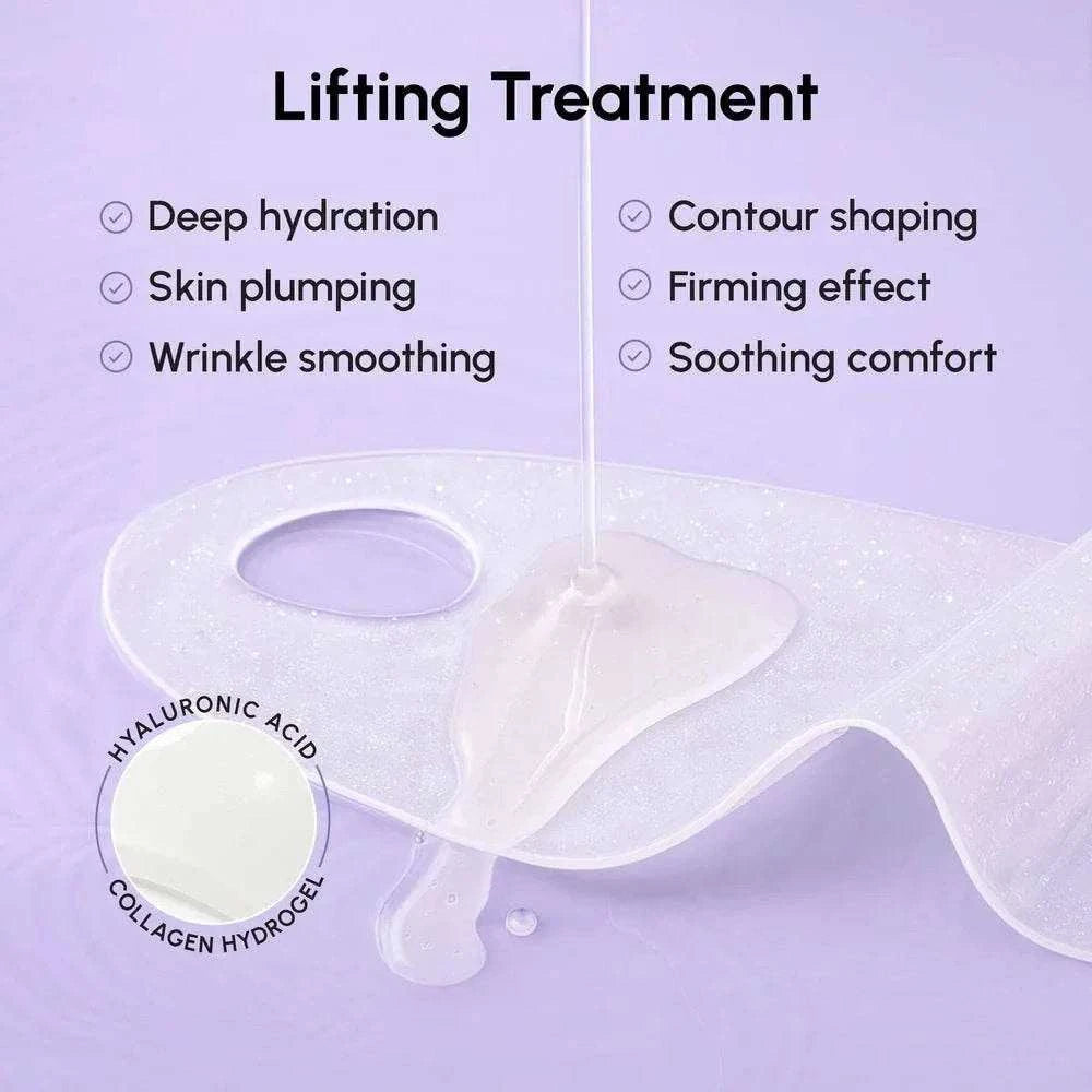 Hyaluronic Acid V-line Lifting Mask for jawline and neck firming