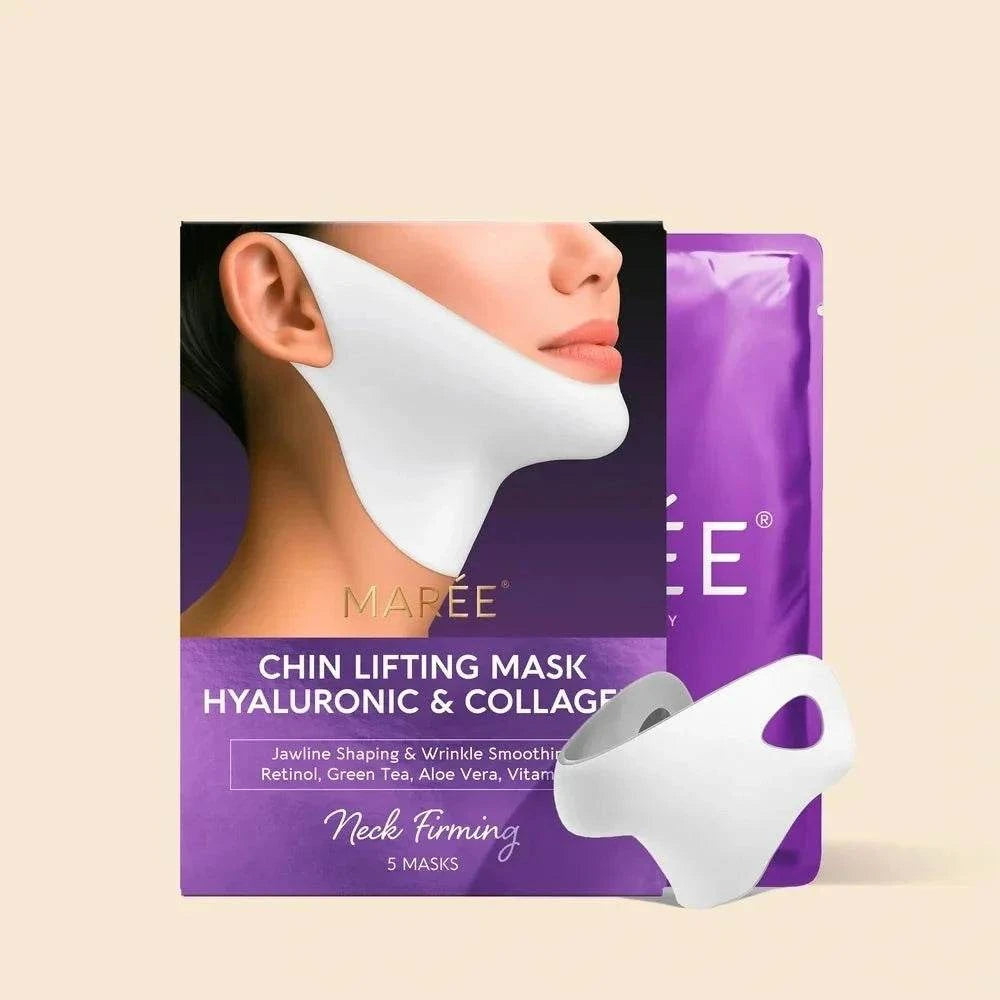Hyaluronic Acid V-line Lifting Mask for jawline and neck firming