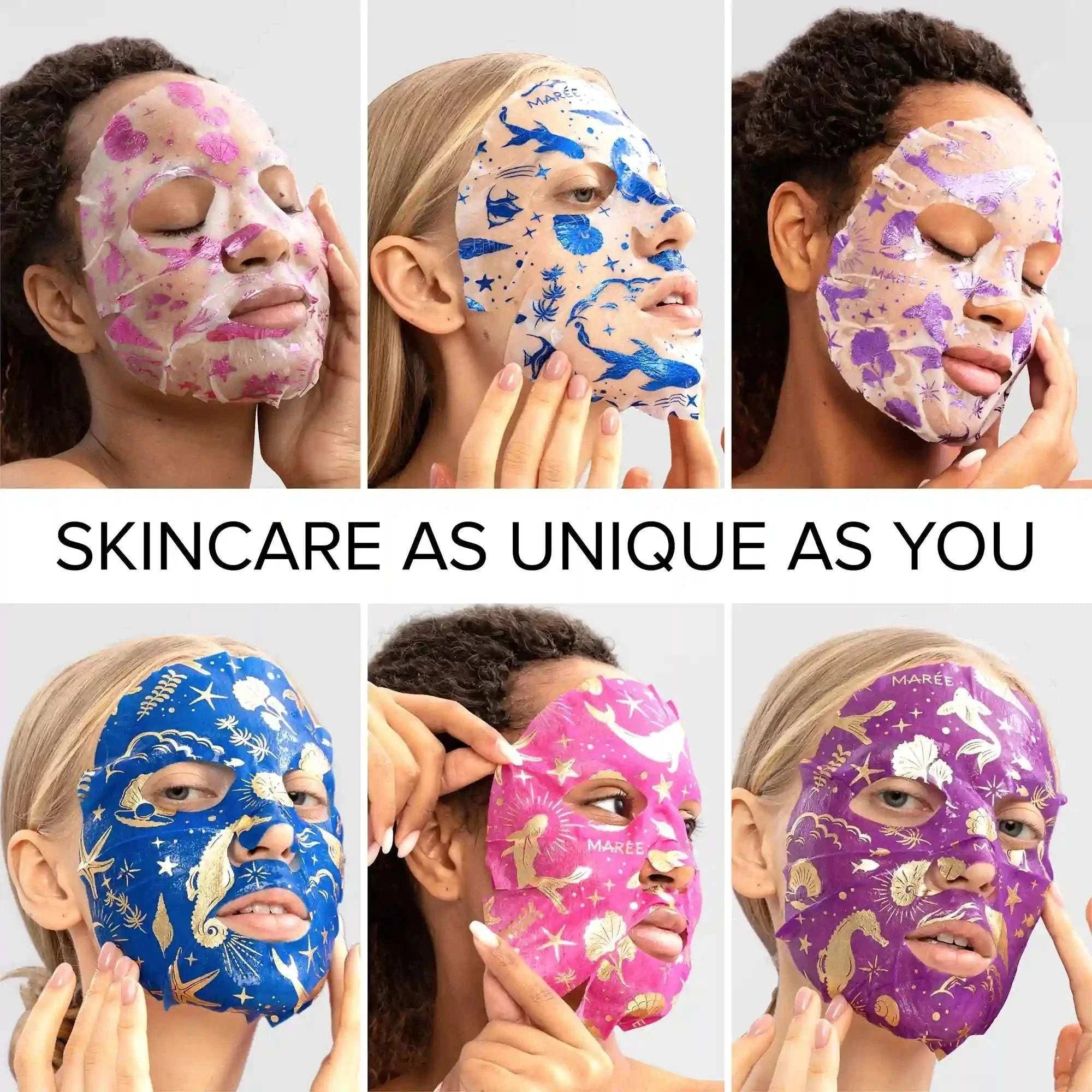 Hydrating collagen face mask for deep skin moisturization and elasticity