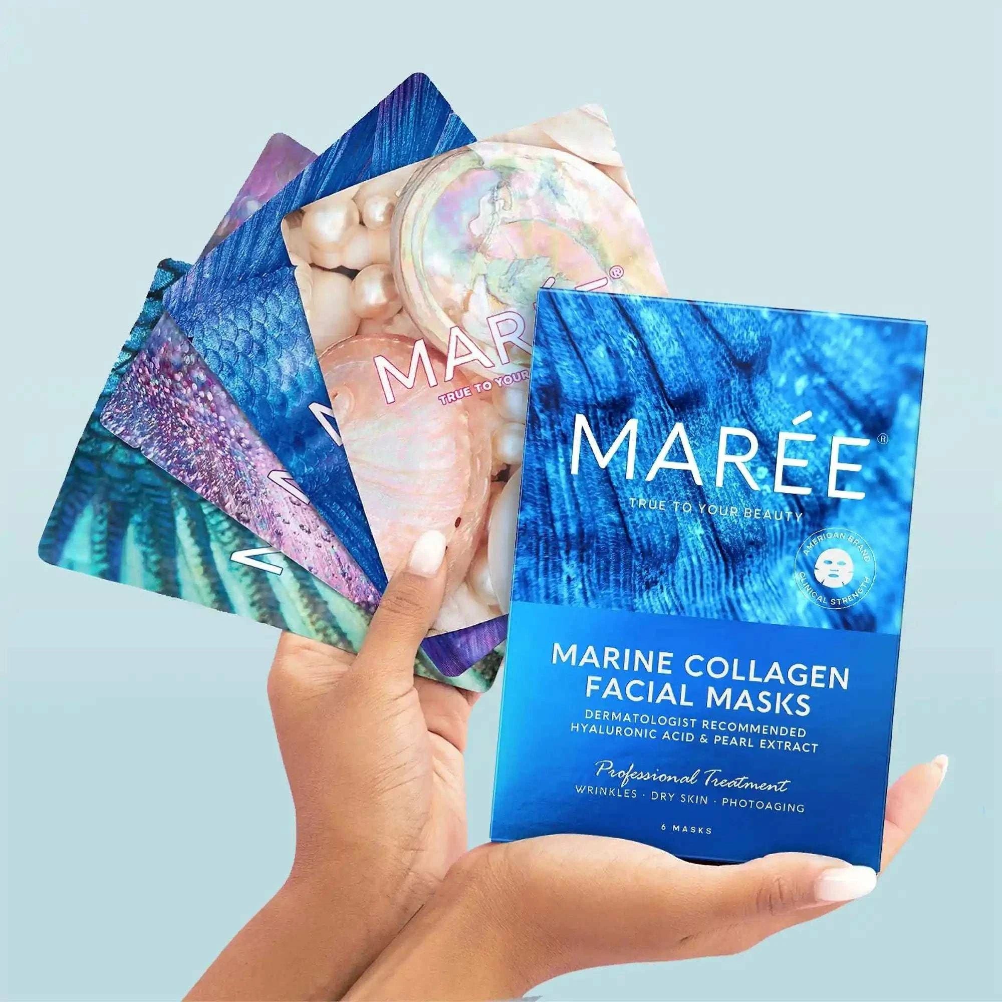 Hydrating collagen face mask promoting skin elasticity and deep moisturization