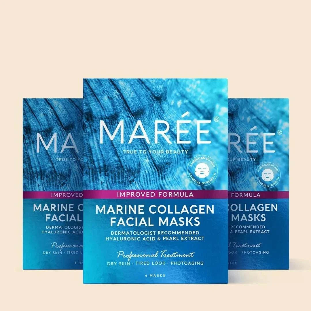 Hydrating collagen face mask promoting skin elasticity and deep moisturization