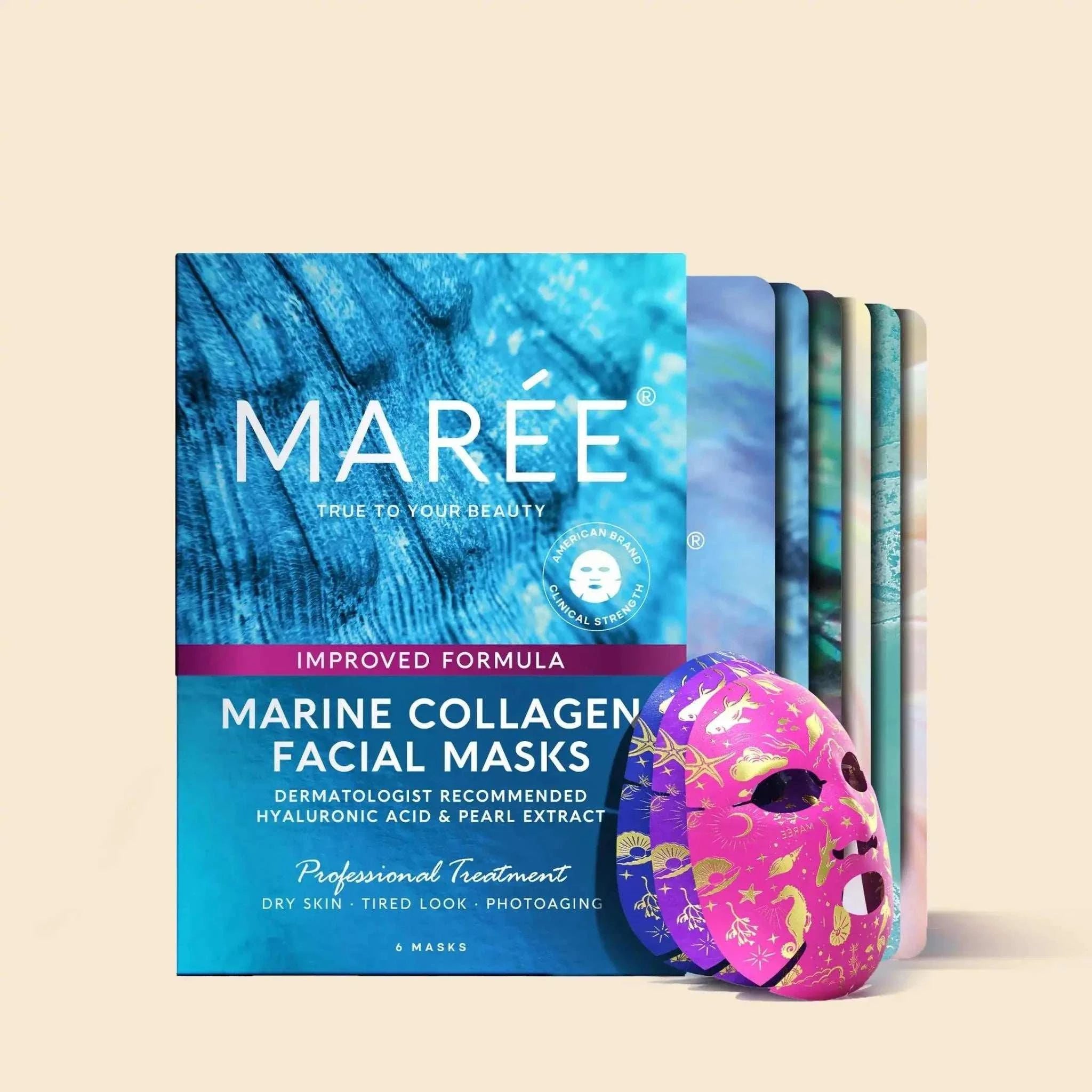 hydrating collagen face mask promoting deep moisturization and skin elasticity