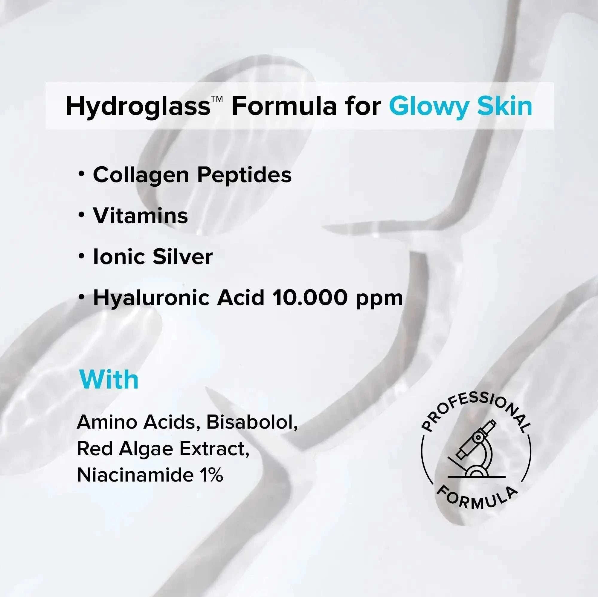 Hydrogel collagen face mask moisturizing skin with collagen and niacinamide