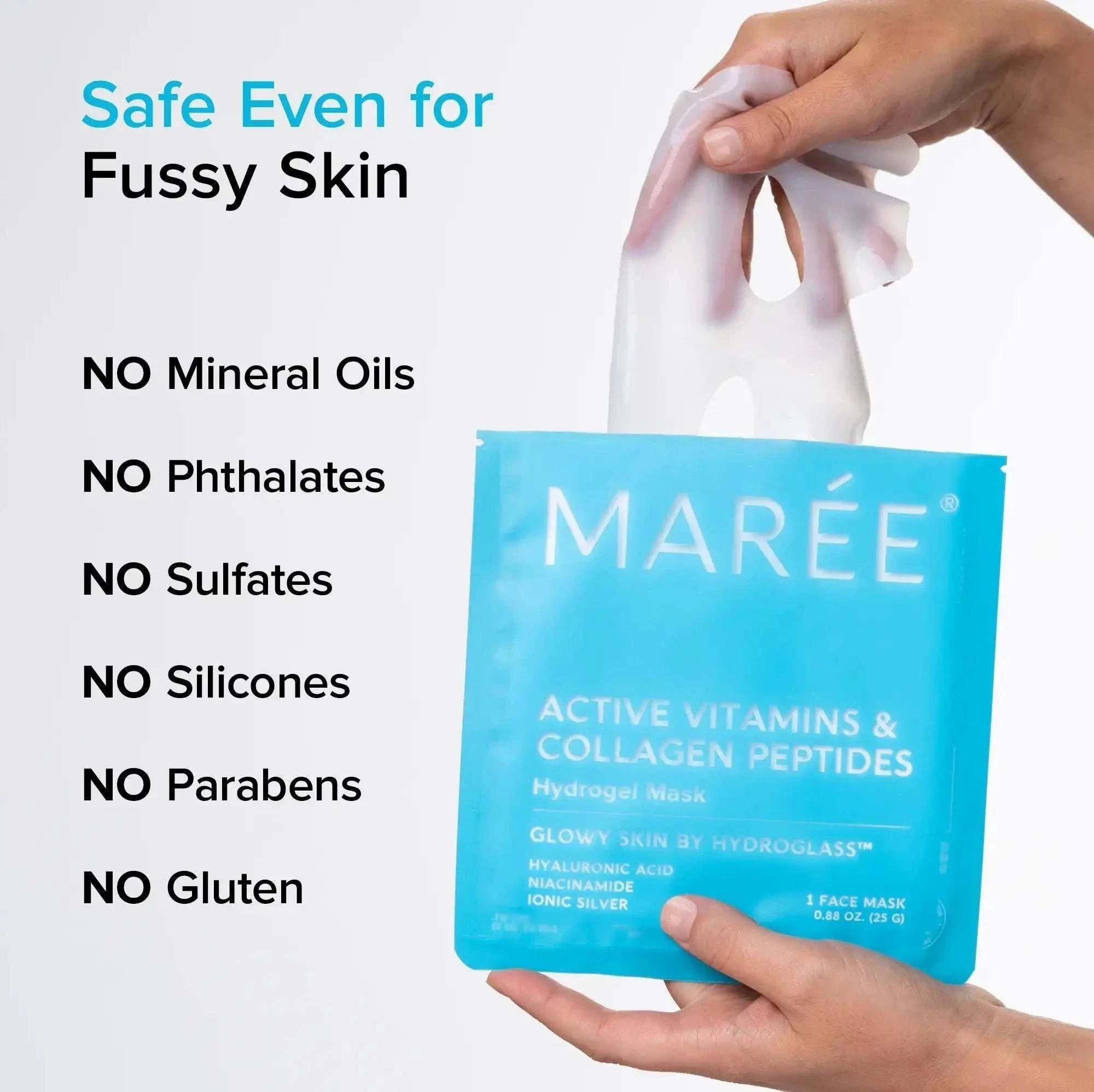 Hydrogel collagen face mask with deep moisturizing and skin-nourishing ingredients