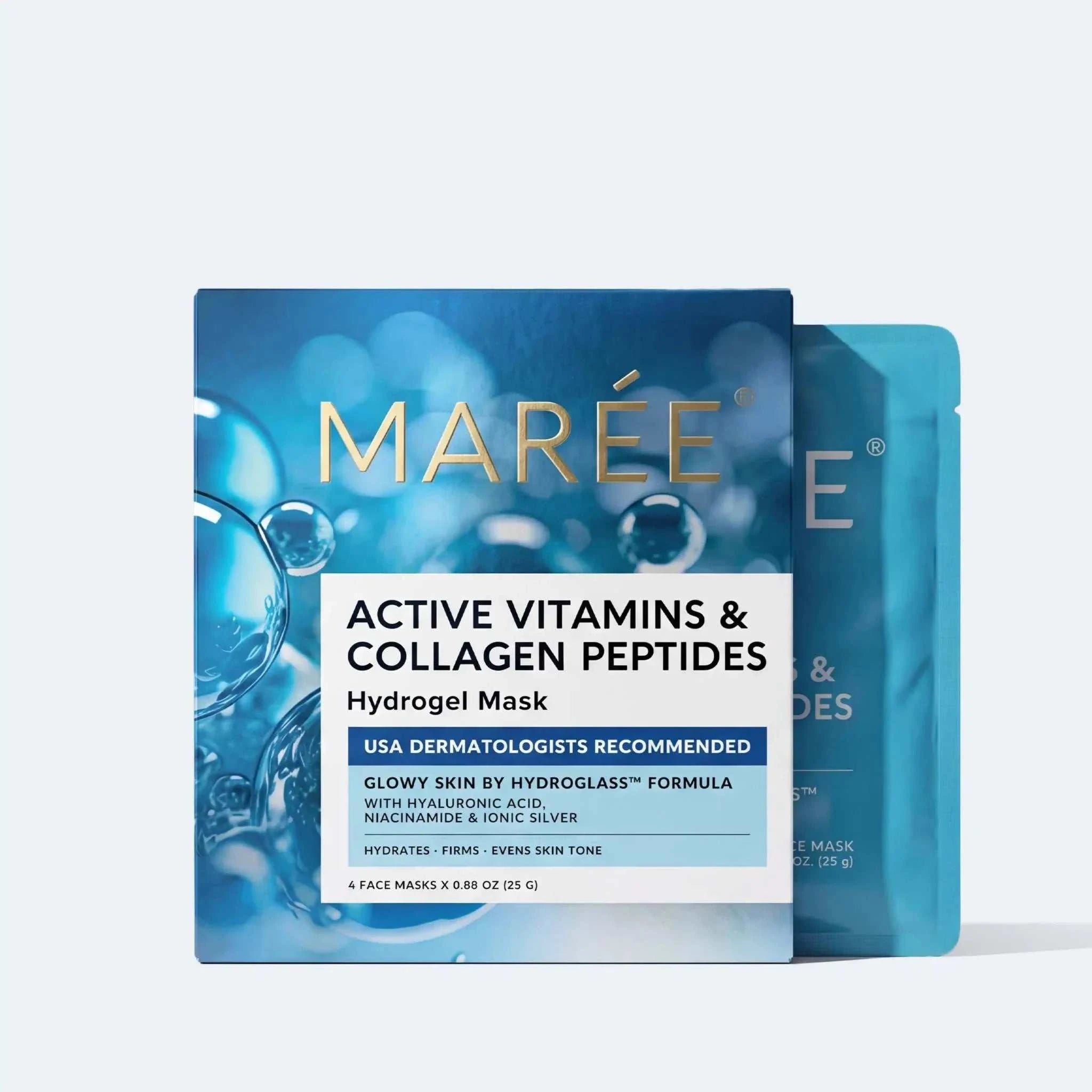 Hydrogel collagen face mask for deep skin hydration and nourishment