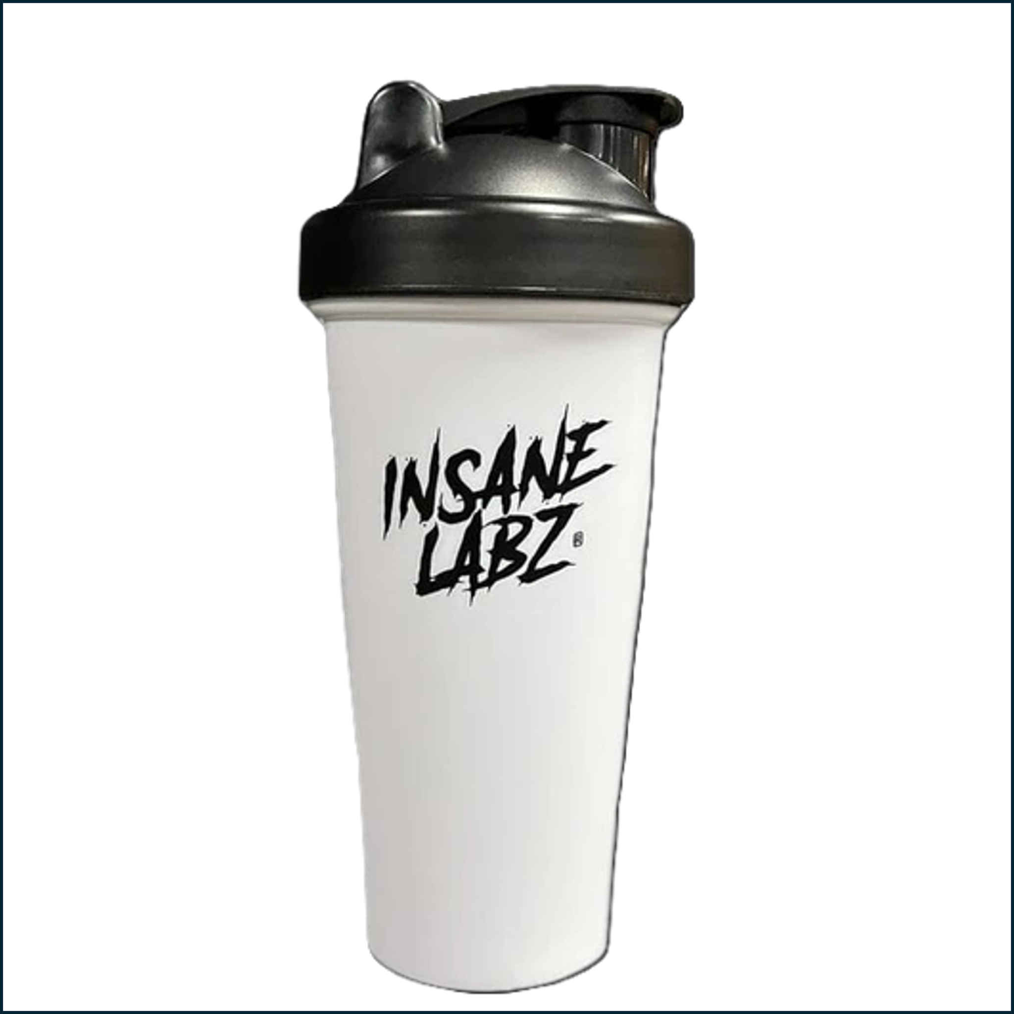 Insane Laz 24oz shaker cup with leak-resistant lid for workout shakes