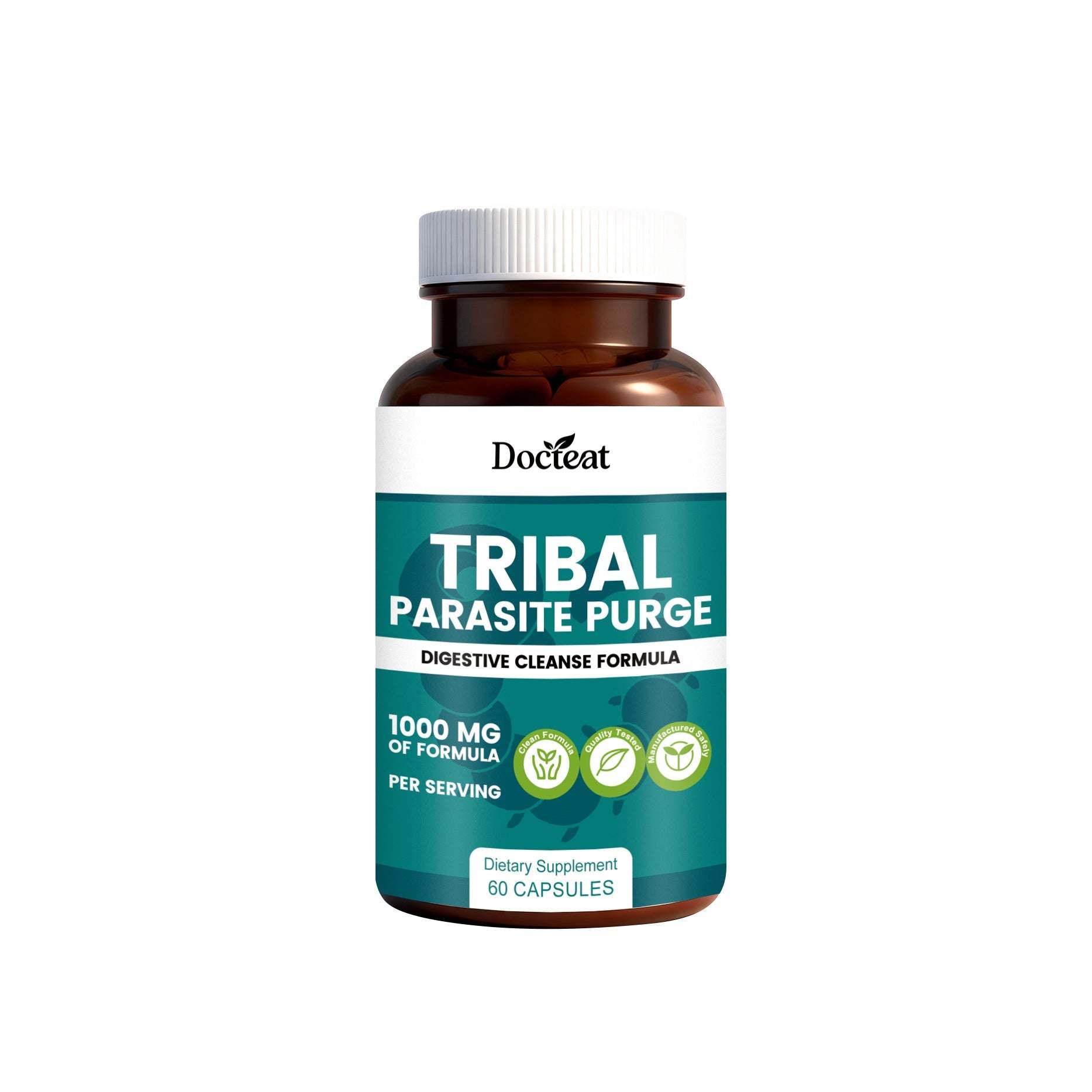 Intestinal Health Support capsules with natural ingredients