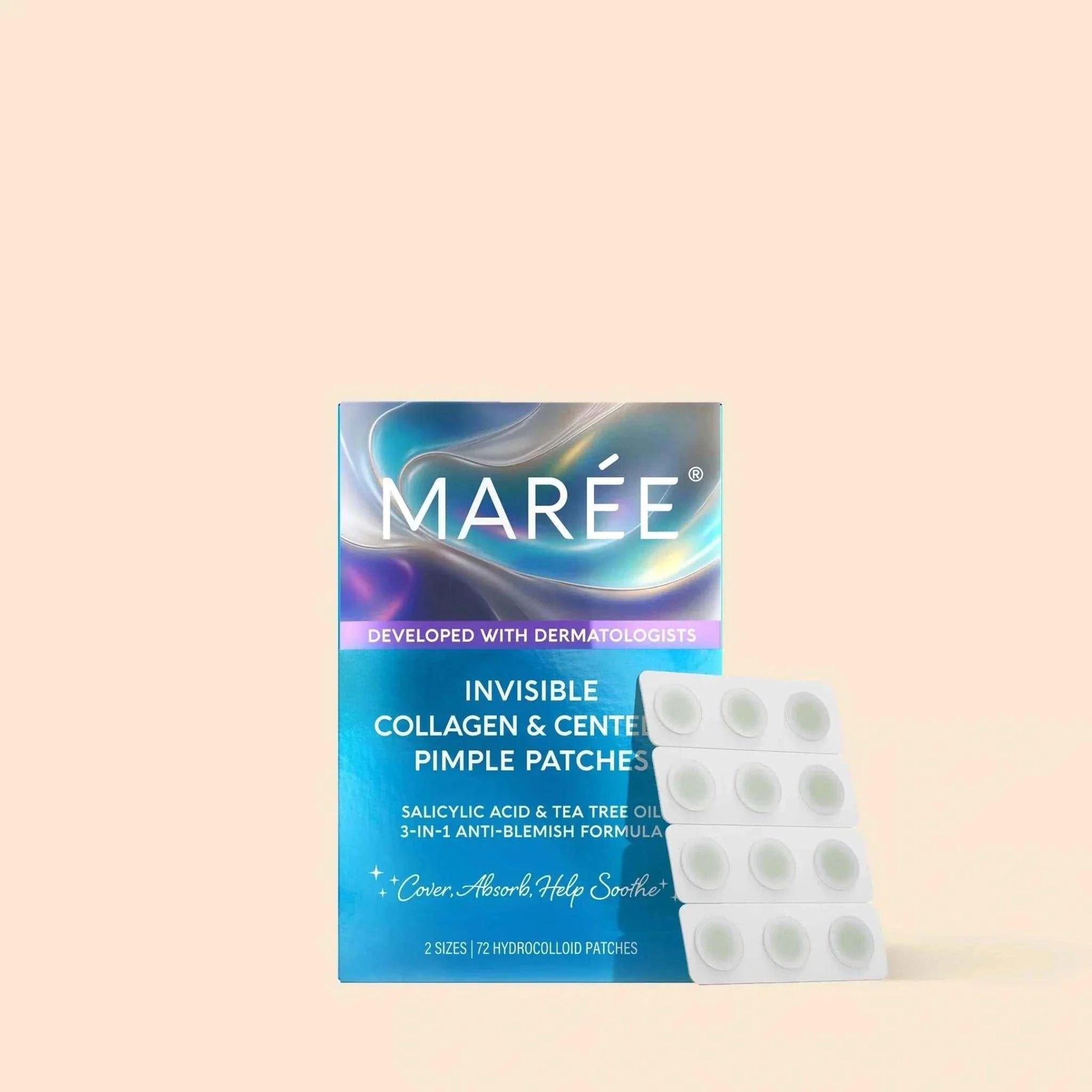clear invisible pimple and acne patches on skin