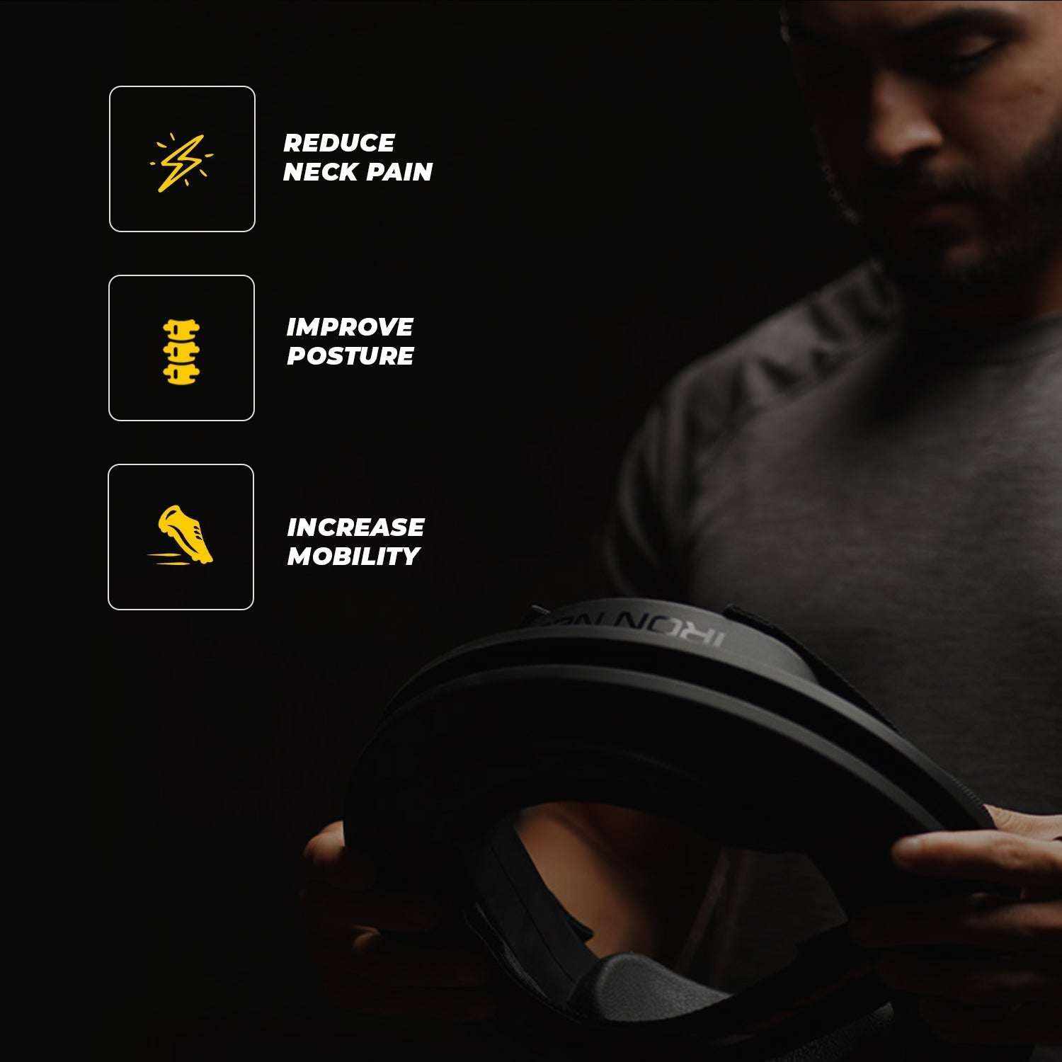 Iron Neck 3.0 workout harness for neck pain relief and mobility