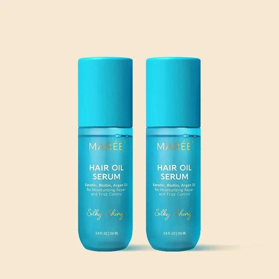 Keratin oil serum bottle for smooth shiny hair