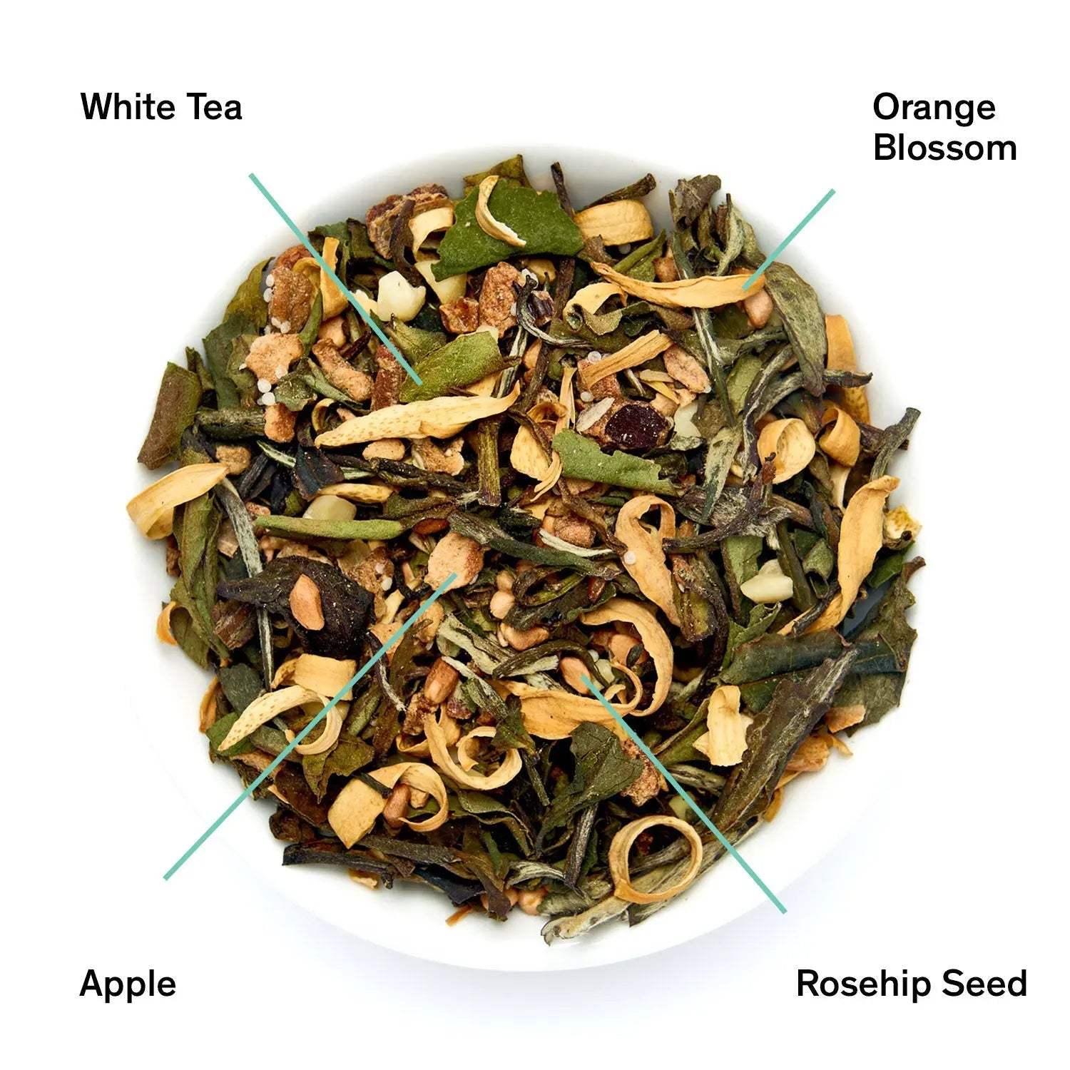 Know By Heart Orange Blossom Almond White Tea box with 15 tea bags