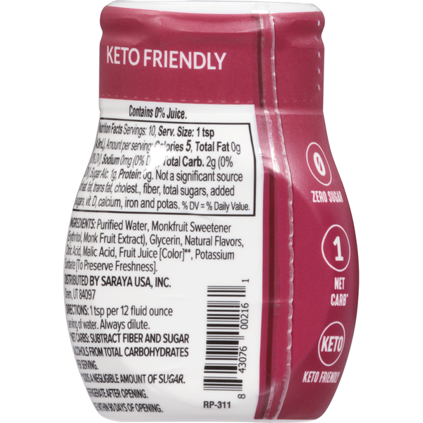 Lakanto water enhancer zero sugar berry pomegranate