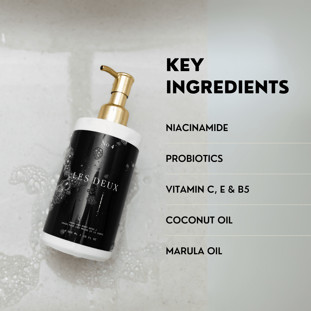 L'Âme Velours Body Wash bottle with aromatic ingredients