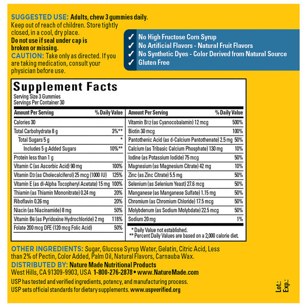 Nature Made Advanced Multivitamin Gummies