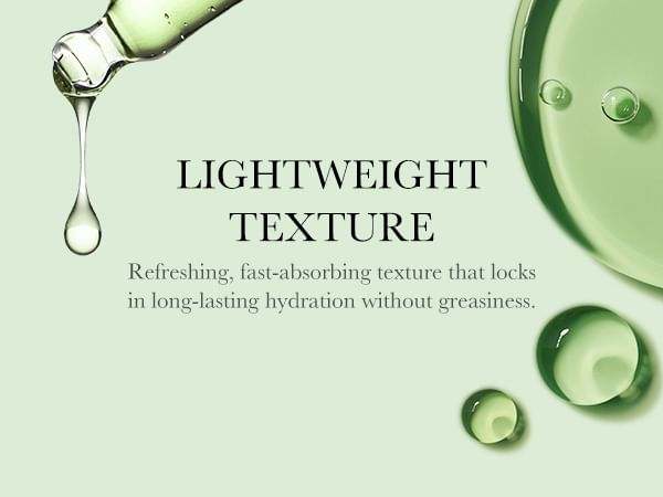 Medicube Exosome Cica Serum shown as a lightweight, fast-absorbing clear gel with a refreshing texture.