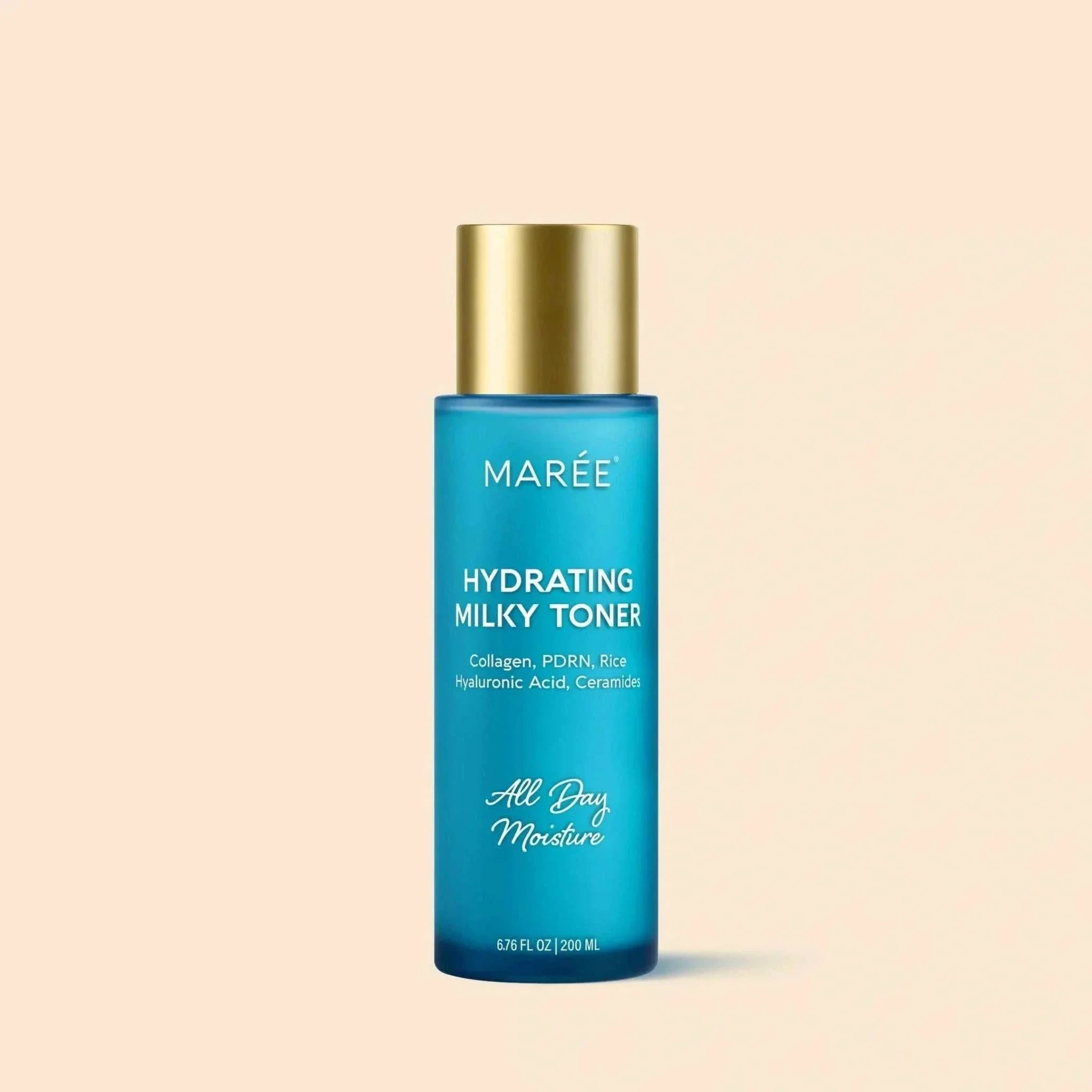 Marée Milky Rice Hydrating Toner bottle with moisturizing benefits