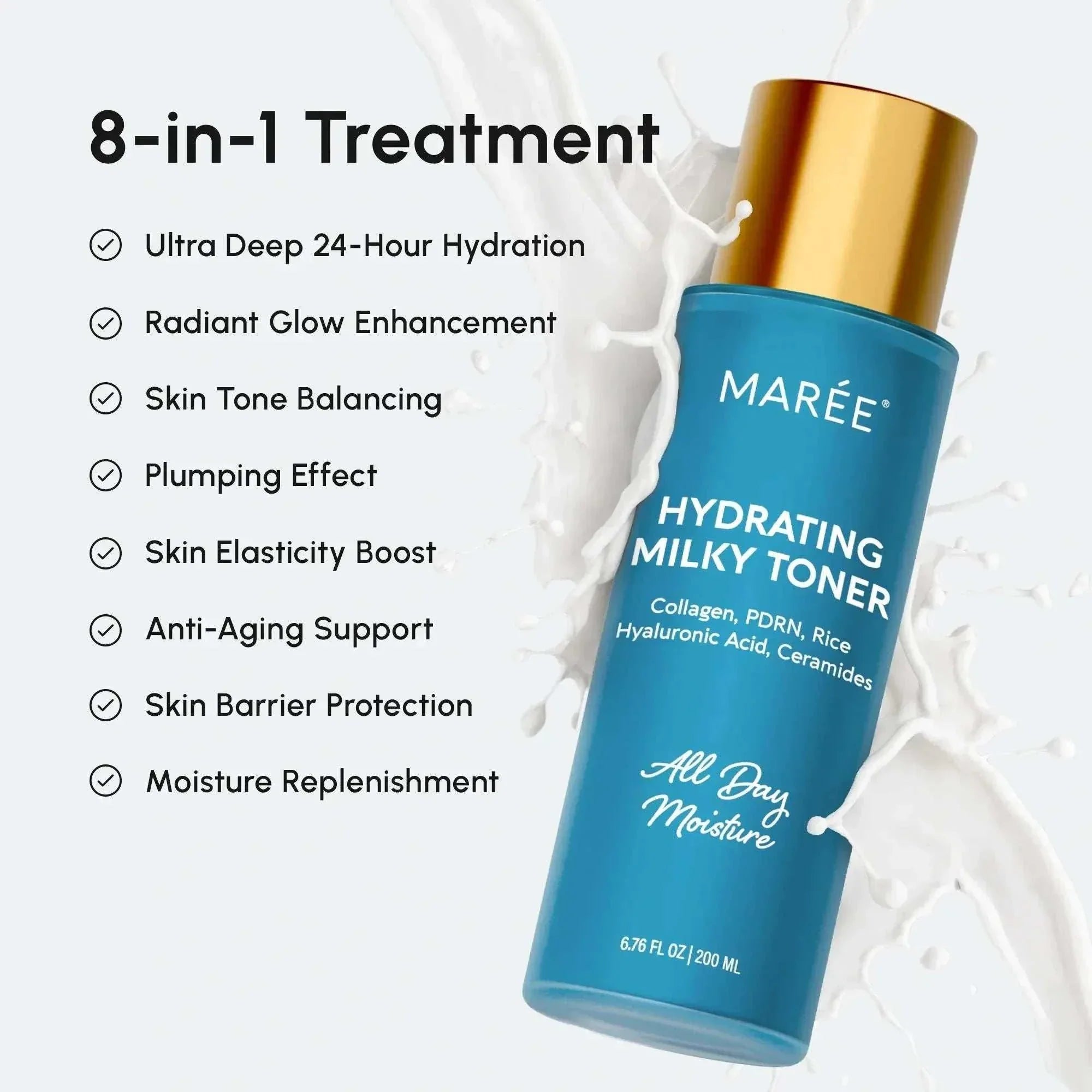 Marée Milky Rice Hydrating Toner bottle for skin hydration