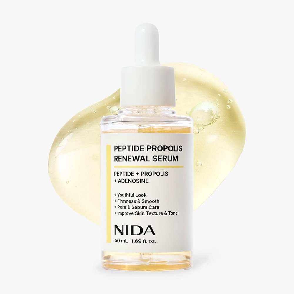 NIDA Peptide Propolis Renewal Serum 50ml bottle for hydration and skin renewal