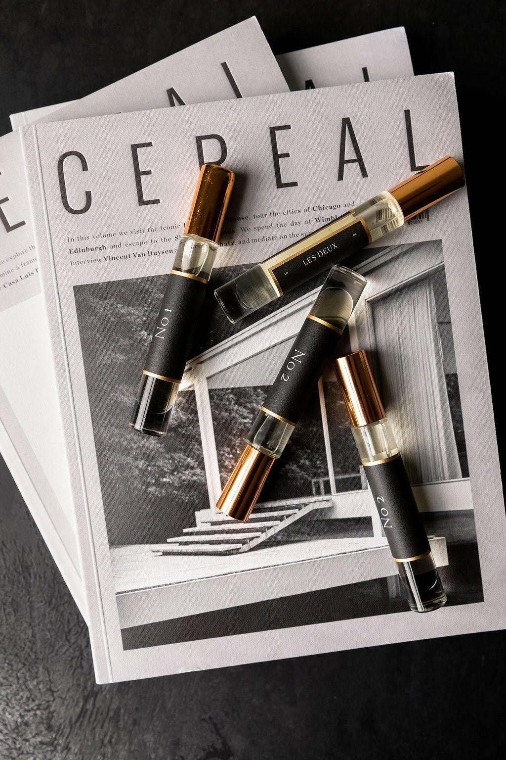 No. 2 Peau d’Or Roll On perfume oil bottle with golden amber notes